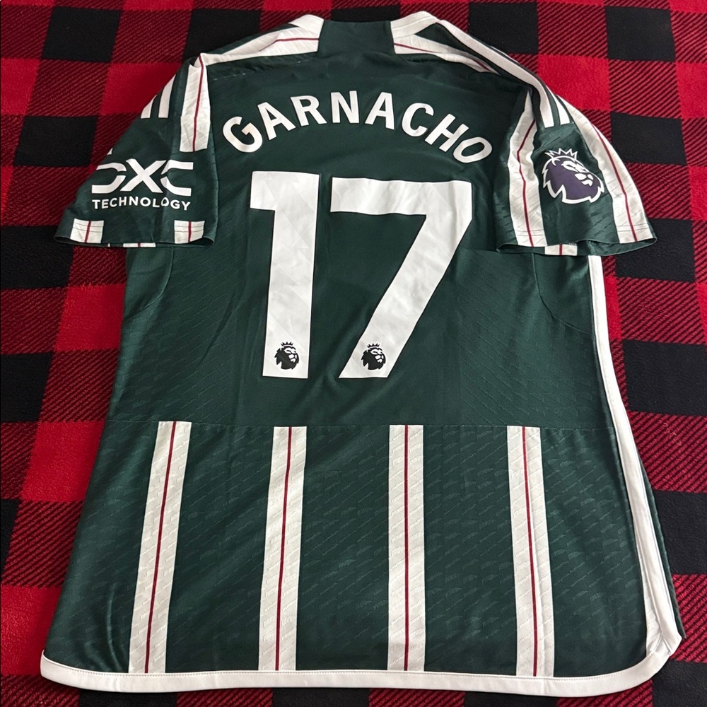 Manchester United #17 Alejandro Garnacho 2023-24 Adidas Away Player Jersey